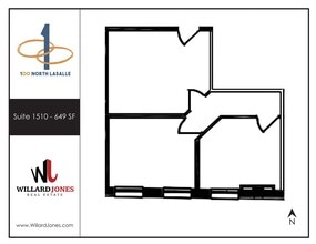 100 N LaSalle St, Chicago, IL for lease Floor Plan- Image 1 of 1