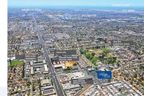 3055 W Orange Ave, Anaheim, CA for lease - Aerial - Image 3 of 7