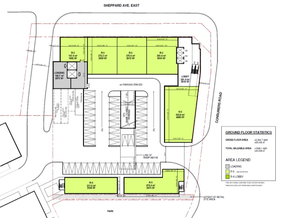 2135 Sheppard Ave E, Toronto, ON for lease Floor Plan- Image 1 of 1