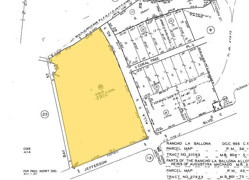 13031 W Jefferson Blvd, Los Angeles, CA for lease - Plat Map - Image 3 of 9