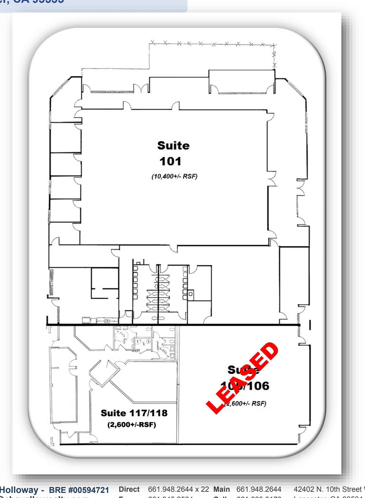 340 E Avenue I, Lancaster, CA for lease Floor Plan- Image 1 of 1
