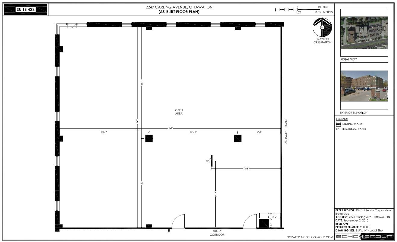 2249 Carling Ave, Ottawa, ON for lease Floor Plan- Image 1 of 3