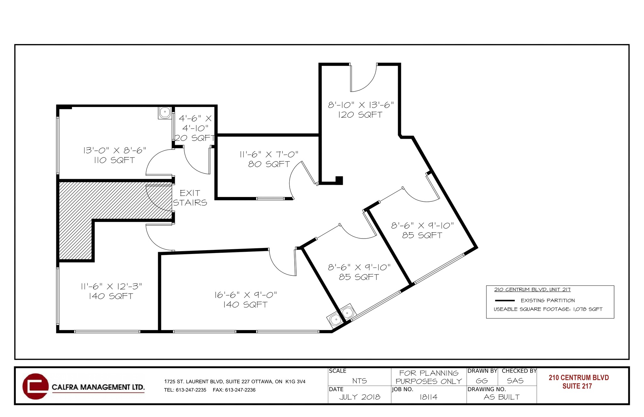 210 Centrum Blvd, Ottawa, ON for lease Site Plan- Image 1 of 1