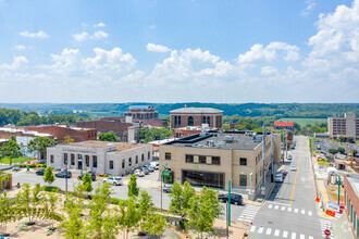 128 N 2nd St, Clarksville, TN - aerial  map view