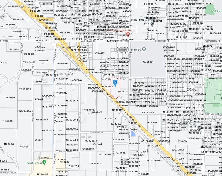 3980 NW Grand Ave, Phoenix, AZ for sale - Plat Map - Image 2 of 2