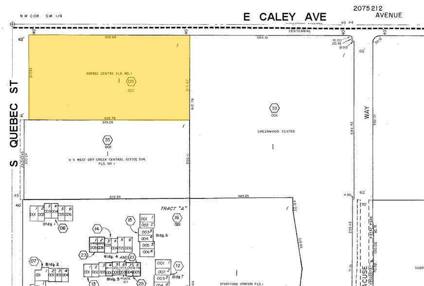 7600 E Orchard Rd, Greenwood Village, CO for lease - Plat Map - Image 3 of 19