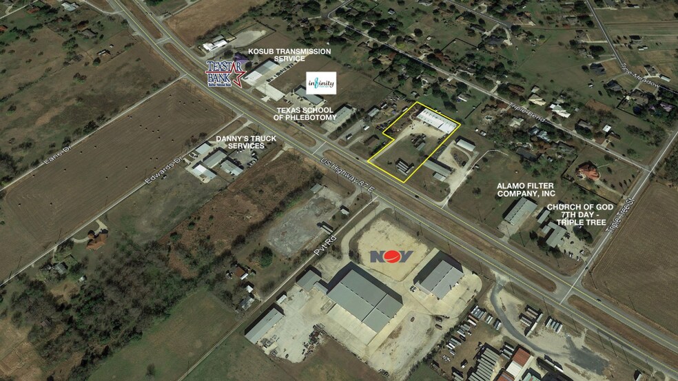 7575 Rigsby Ave, China Grove, TX for lease - Aerial - Image 2 of 13