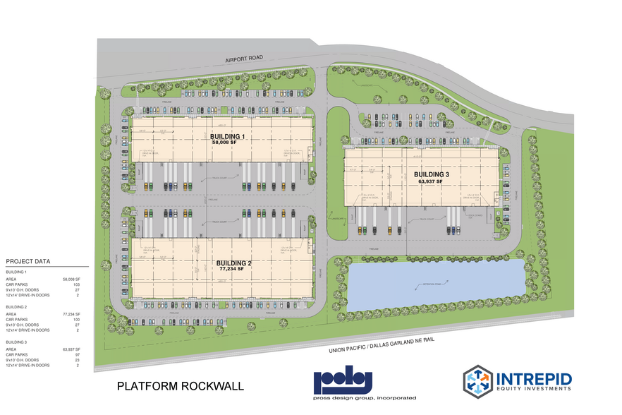 1860 Airport, Rockwall, TX for lease - Site Plan - Image 2 of 2