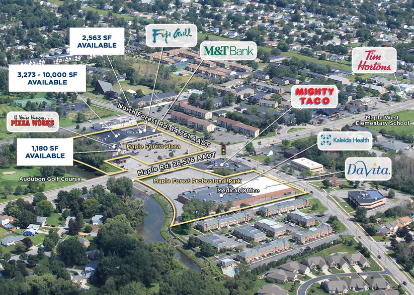 690-700 Maple Rd, Amherst, NY for lease - Aerial - Image 2 of 3