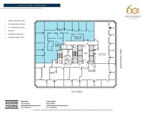 601 Montgomery St, San Francisco, CA for lease Floor Plan- Image 1 of 1