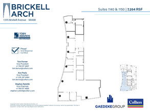 1395 Brickell Ave, Miami, FL for lease Floor Plan- Image 1 of 3