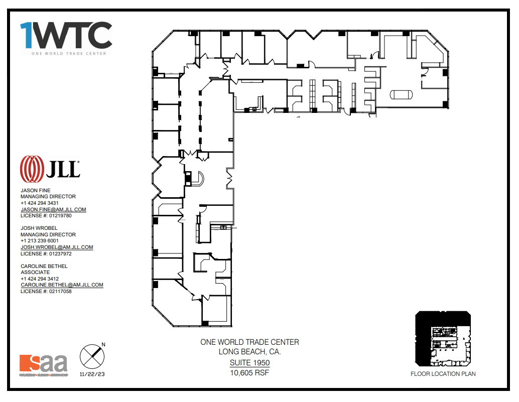 1 World Trade Ctr, Long Beach, CA for lease Floor Plan- Image 1 of 1