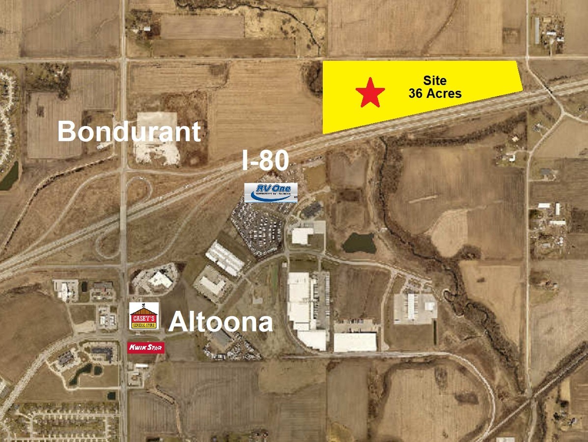 I80 At NE 62nd Ave, Bondurant, IA 50035 36 Acre Bondurant