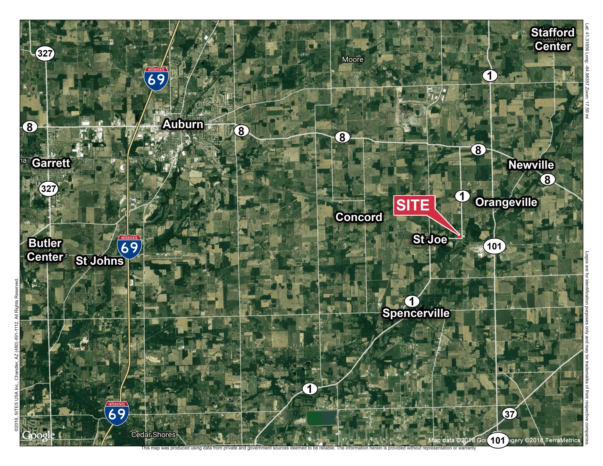 6031 State Road 1, Saint Joe, IN for sale Aerial- Image 1 of 1