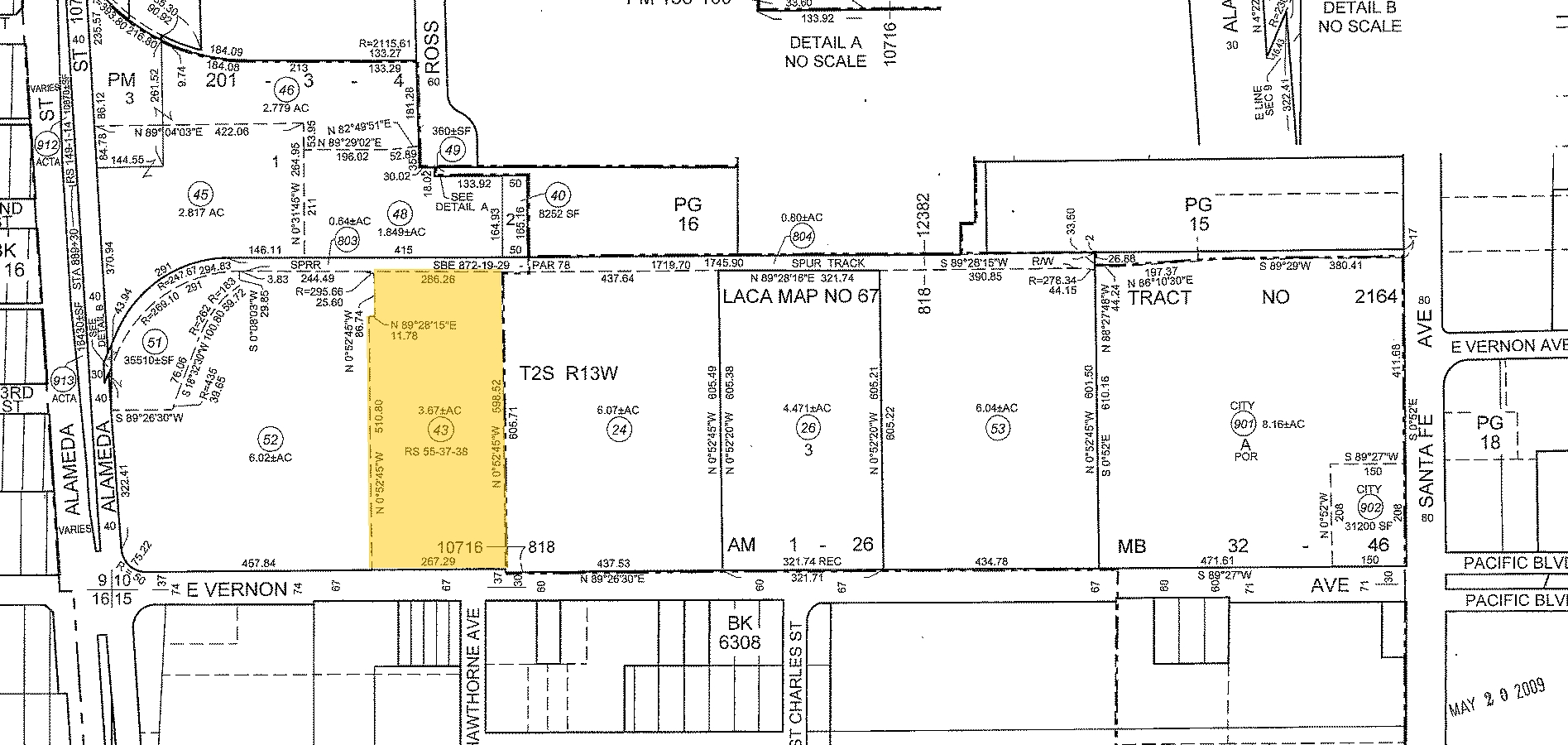 1937-2035 E Vernon Ave, Vernon, CA for sale Plat Map- Image 1 of 1