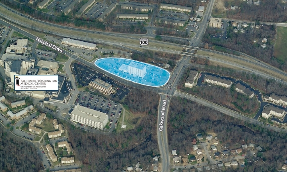 200 Hospital Dr, Glen Burnie, MD for lease - Aerial - Image 2 of 5