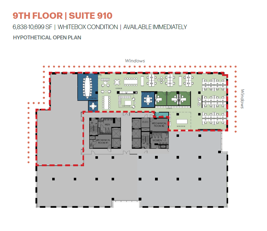 1850 M St NW, Washington, DC for lease Floor Plan- Image 1 of 1