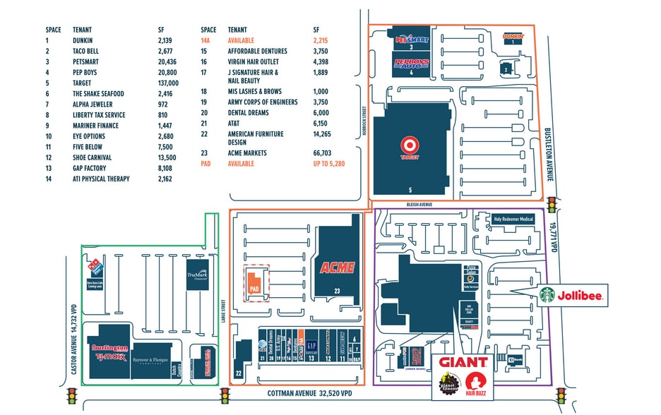 2101-2107 Cottman Ave, Philadelphia, PA for lease - Site Plan - Image 3 of 5