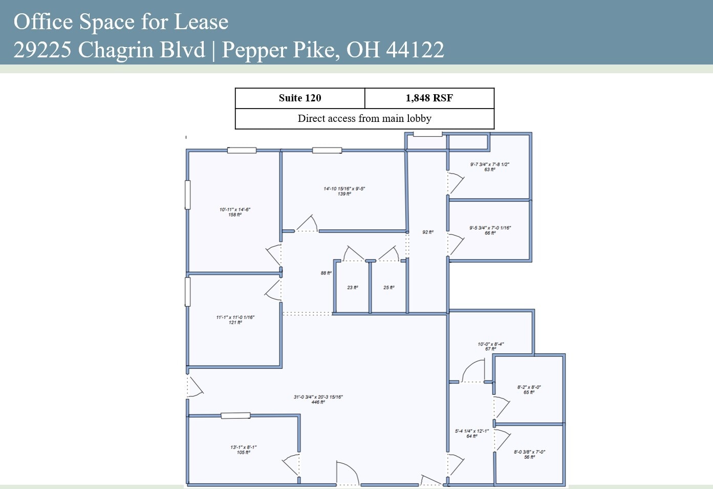 29225 Chagrin Blvd, Pepper Pike, OH for lease Interior Photo- Image 1 of 1