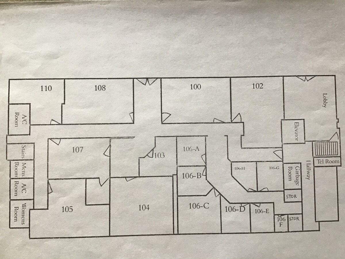 1043 S York Rd, Bensenville, IL 60106 - Unit 107 - - Floor Plan - Image 1 of 6