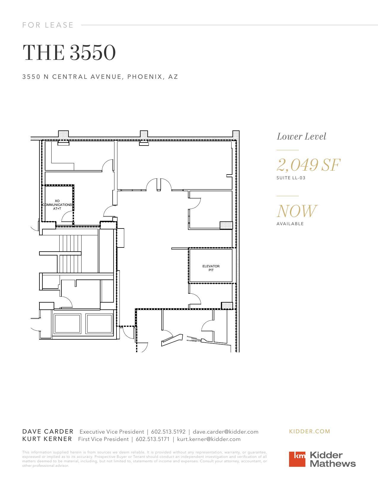 3550 N Central Ave, Phoenix, AZ for lease Floor Plan- Image 1 of 1