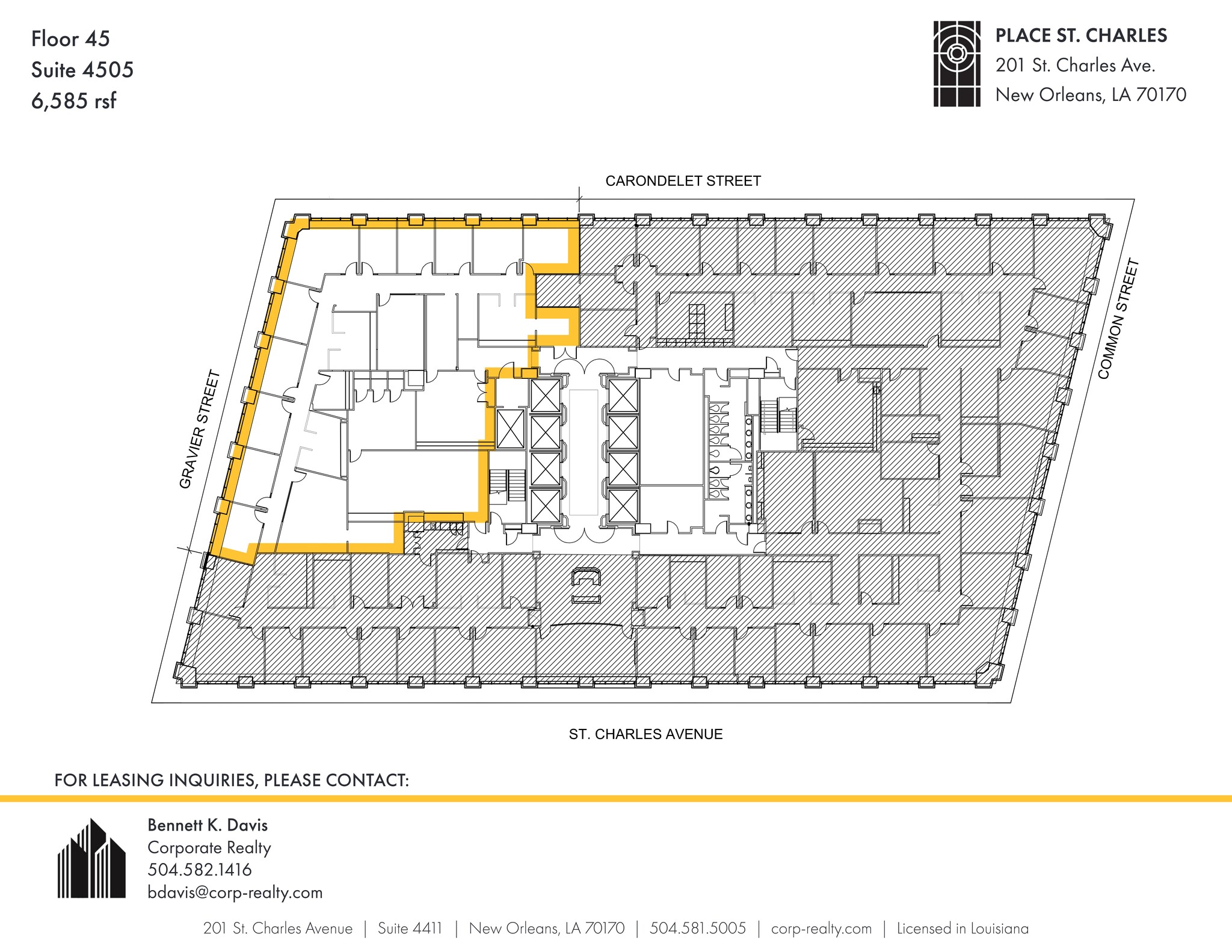 201 St. Charles Ave, New Orleans, LA for lease Site Plan- Image 1 of 1