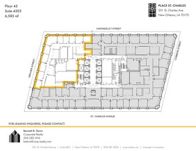 201 St. Charles Ave, New Orleans, LA for lease Site Plan- Image 1 of 1