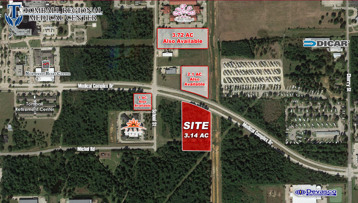 Medical Complex Dr, Tomball, TX for sale Aerial- Image 1 of 4