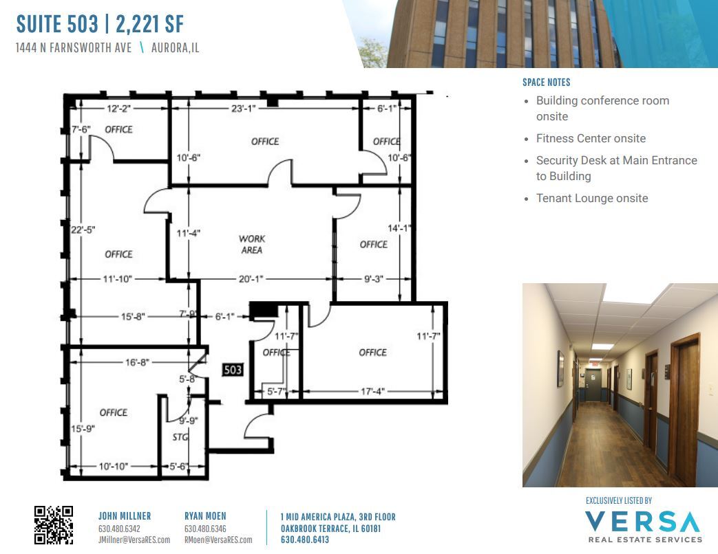 1444 N Farnsworth Ave, Aurora, IL for lease Floor Plan- Image 1 of 2