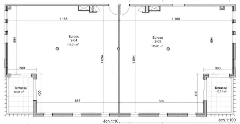 Office in Montpellier for lease Floor Plan- Image 1 of 2
