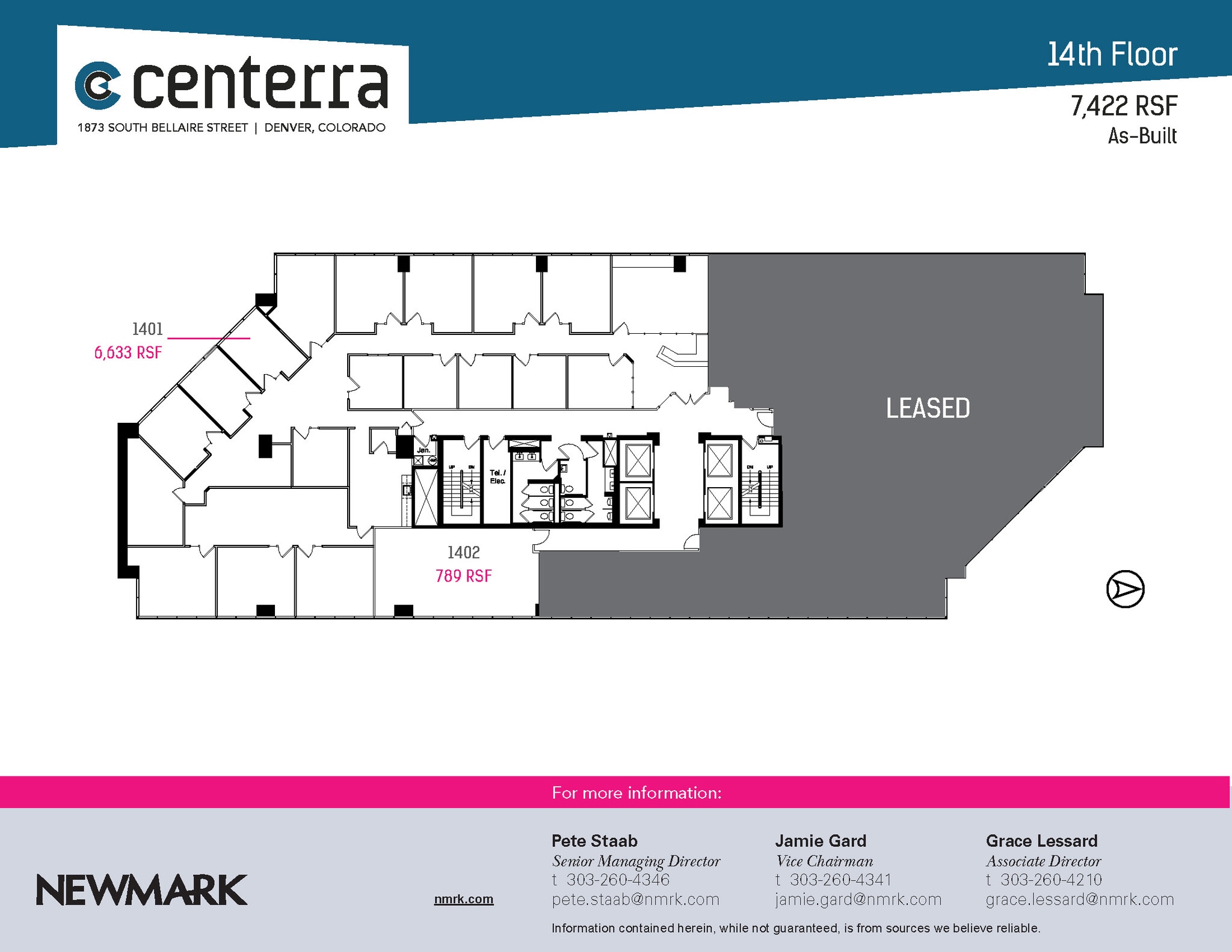 1873 S Bellaire St, Denver, CO for lease Floor Plan- Image 1 of 1