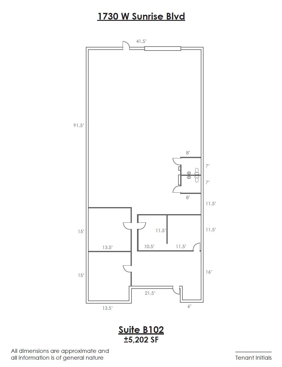 1730 W Sunrise Blvd, Gilbert, AZ for lease Floor Plan- Image 1 of 1