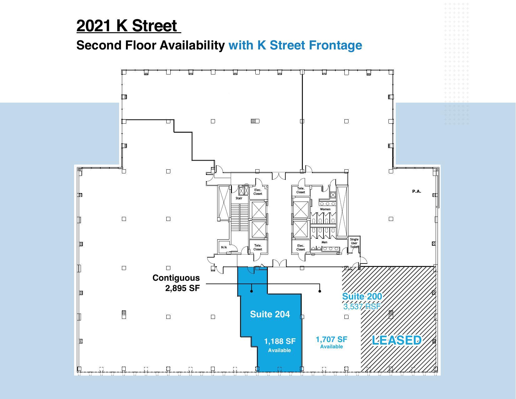 2021 K St NW, Washington, DC for lease Floor Plan- Image 1 of 1