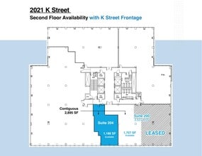 2021 K St NW, Washington, DC for lease Floor Plan- Image 1 of 1