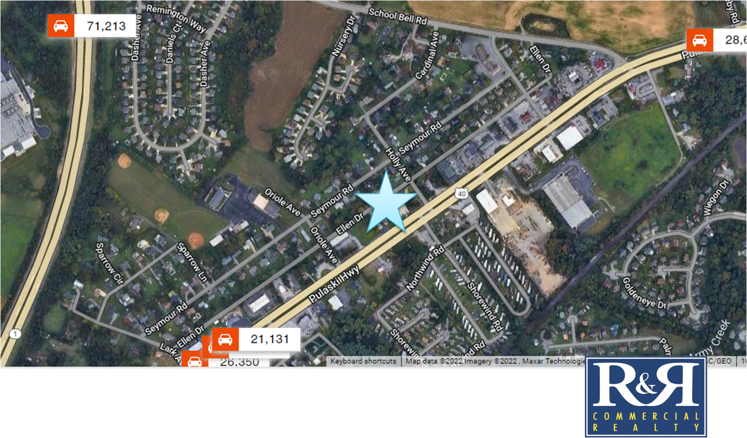 743 Pulaski Hwy, Bear, DE for sale Aerial- Image 1 of 6