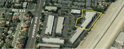 16520 Harbor Blvd, Fountain Valley, CA - AERIAL  map view