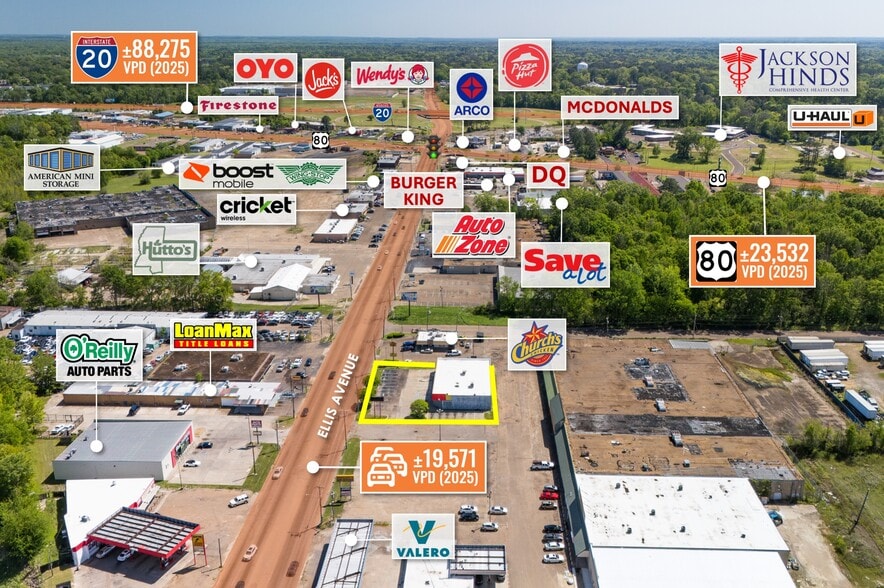 1259 Ellis Ave, Jackson, MS for lease - Building Photo - Image 2 of 8