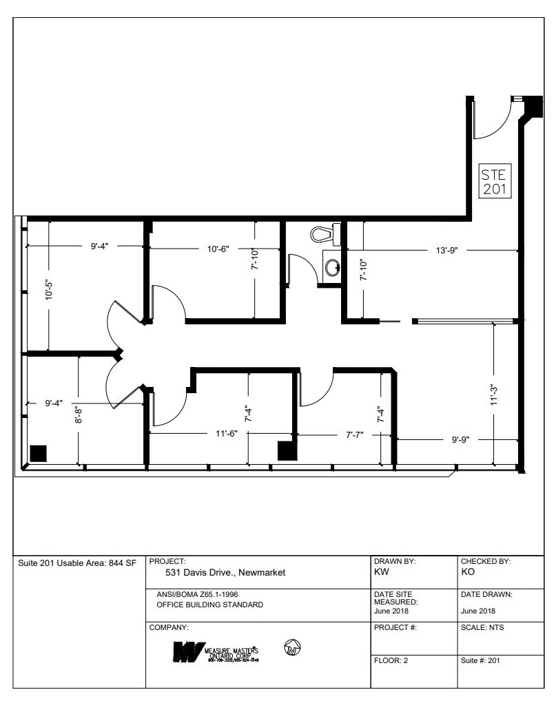 531 Davis Dr, Newmarket, ON for lease Floor Plan- Image 1 of 1