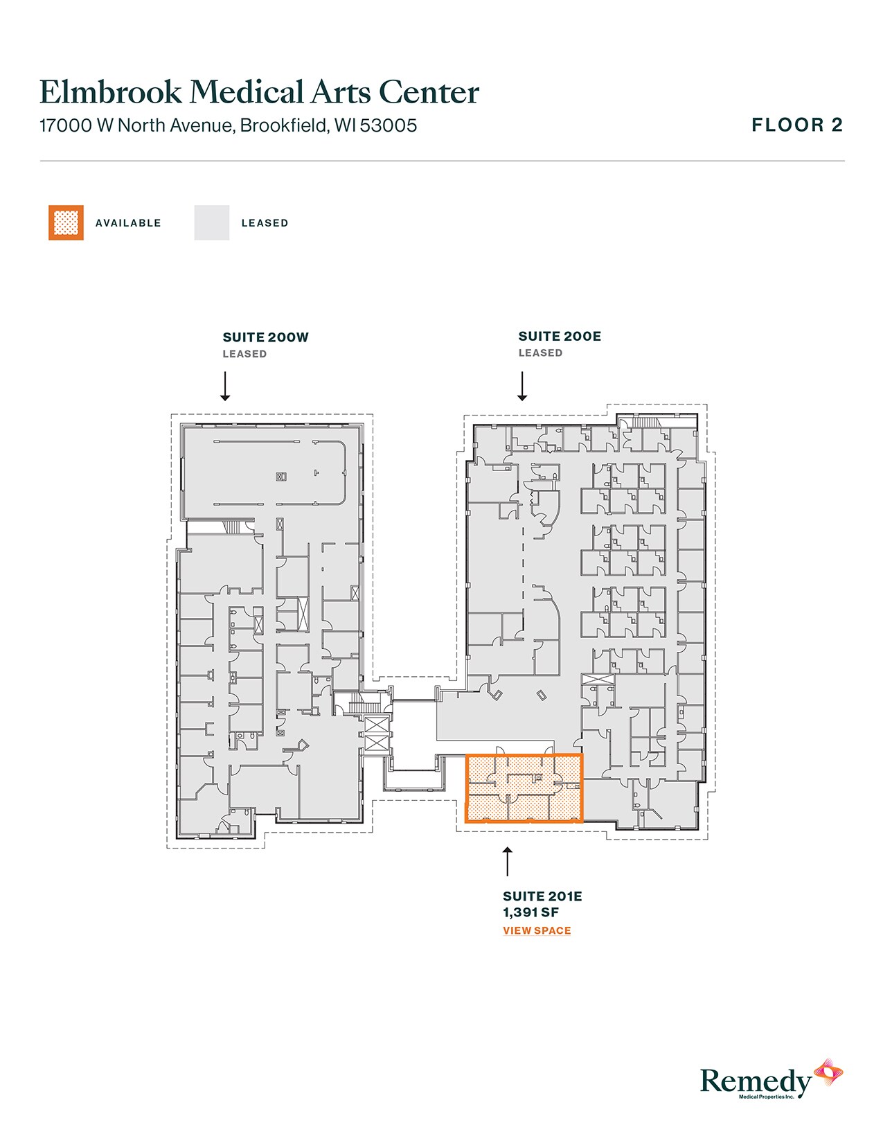 17000 W North Ave, Brookfield, WI for lease Floor Plan- Image 1 of 3