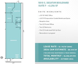 5030 S Decatur Blvd, Las Vegas, NV for lease Floor Plan- Image 1 of 1