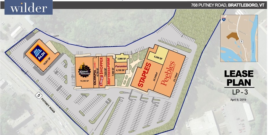 766-768 Putney Rd, Brattleboro, VT for lease Site Plan- Image 1 of 1