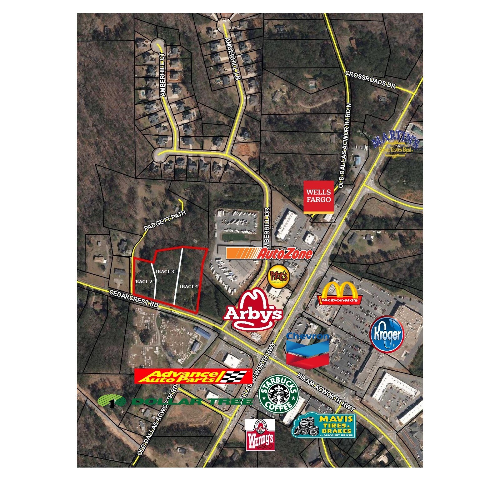 Cedarcrest Rd, Dallas, GA for sale Aerial- Image 1 of 1