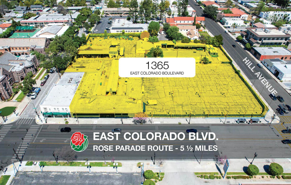 1365 E Colorado Blvd, Pasadena, CA for sale - Aerial - Image 2 of 6