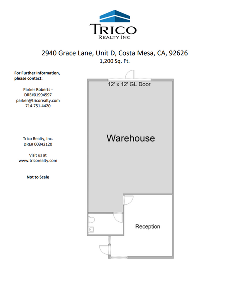 2930-2941 Grace Ln, Costa Mesa, CA for lease - Floor Plan - Image 2 of 2