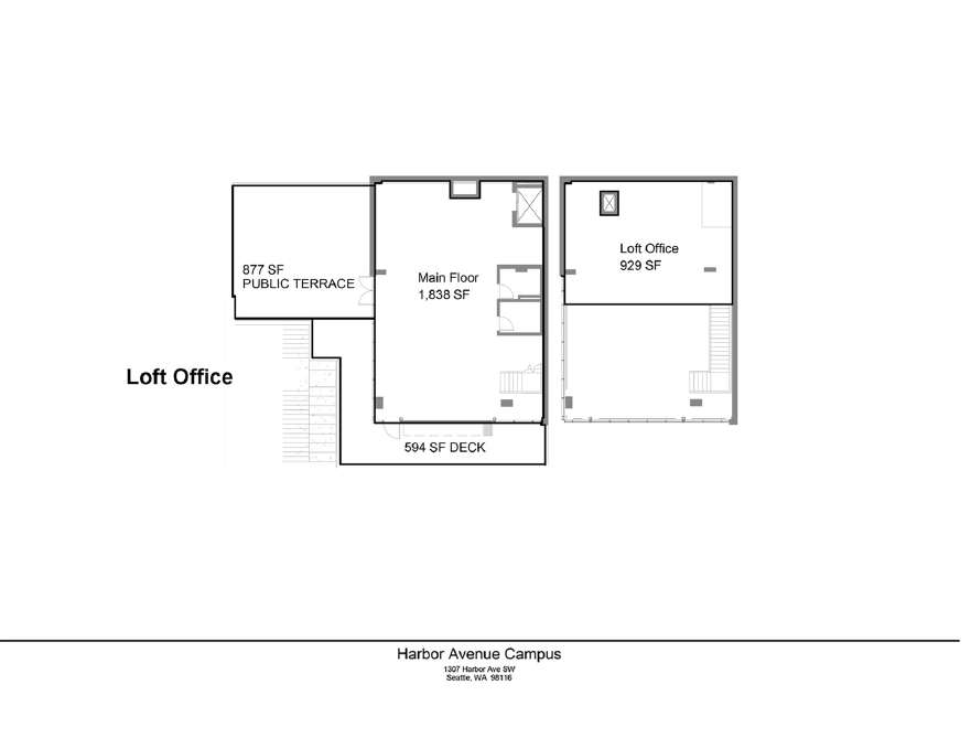 1307 Harbor Ave SW, Seattle, WA for lease Floor Plan- Image 1 of 1