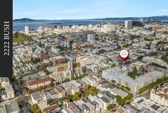 2222 Bush St, San Francisco, CA - aerial  map view