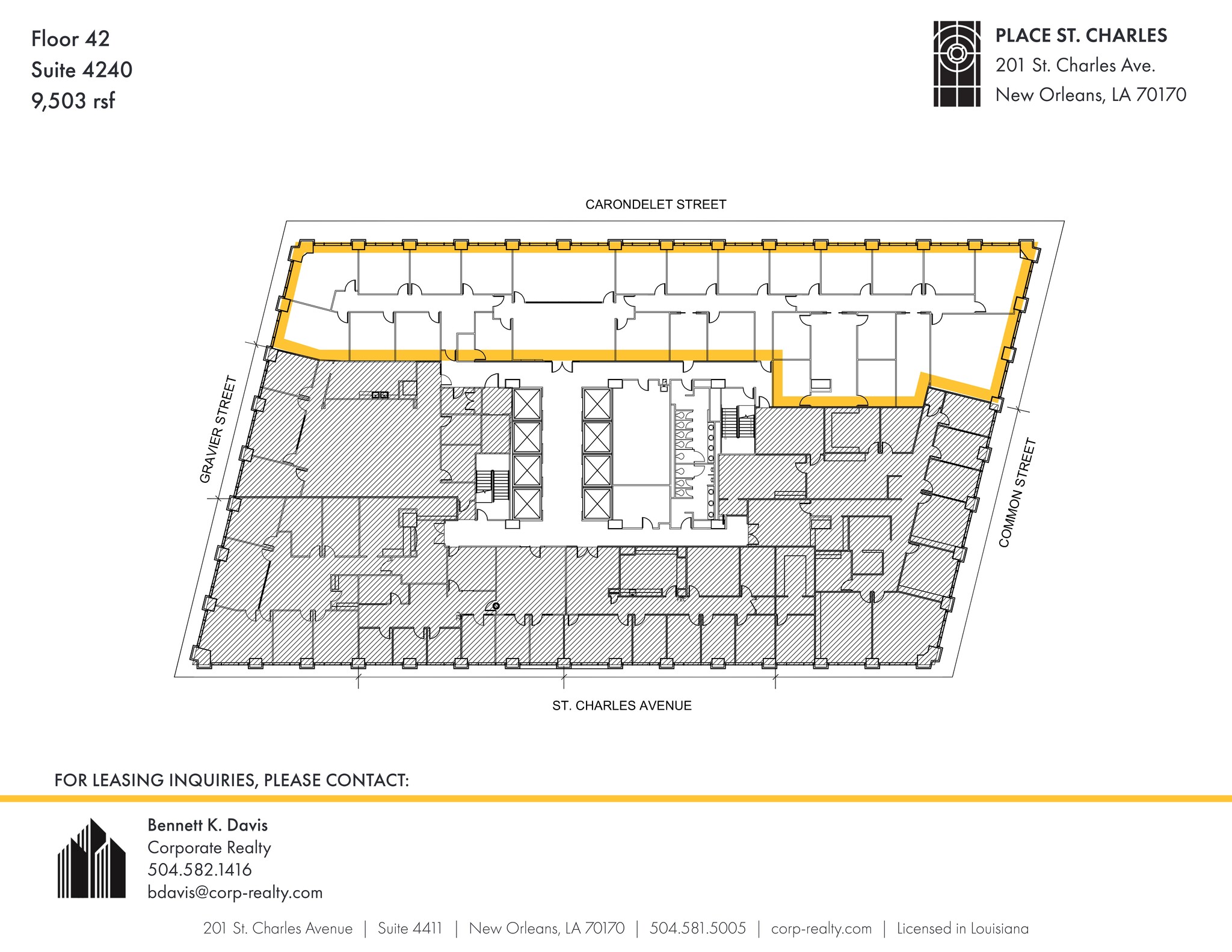 201 St. Charles Ave, New Orleans, LA for lease Site Plan- Image 1 of 1