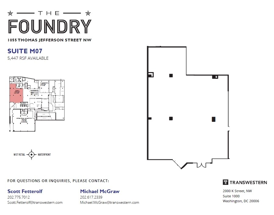 1055 Thomas Jefferson St NW, Washington, DC for lease Interior Photo- Image 1 of 1
