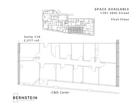 1101 30th St NW, Washington, DC for lease Floor Plan- Image 1 of 1