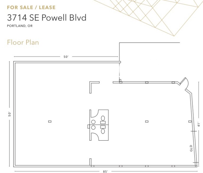 3714 SE Powell Blvd, Portland, OR for lease - Floor Plan - Image 2 of 12